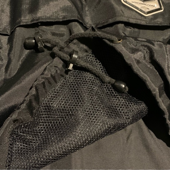 Vintage Ocean Pacific Anorak Windbreaker Jacket Large Black Logo Nylon - Picture 9 of 13